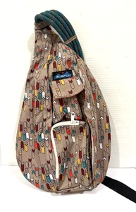Mochila Bandolera Kavu Original Cuerda Flechas Coloridas - Imagen 1 de 7