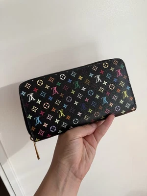 Cartera Louis Vuitton Takashi Murakami Negra Multicolor Edición Limitada Foto 1 de 4