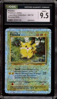 Pokemon Pikachu Legendary Coll. Reverse Holo #86 CGC 9.5 - Image 1 of 2