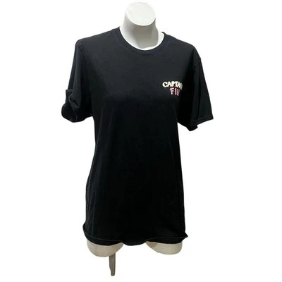 Camiseta para hombre Captain Fin Co. gráfica negra manga corta talla L Foto 1 de 4