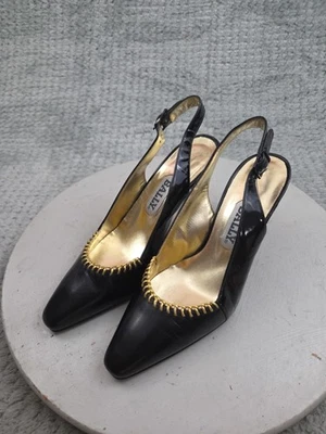 Zapatos de tacón alto Bally Aurora con cordones para mujer talla 6 B charol negro Foto 1 de 4