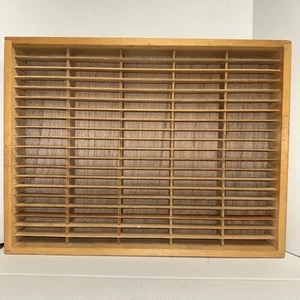 Napa Valley Box Wall Mount Wood Cassette Tape Organizer Rack Holds 100 - Foto 1 di 5
