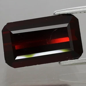 💎Big! 4.02ct 11.2x6.6mm Octagon Natural Orangish Red Spessartite Garnet Namibia - Imagen 1 de 4