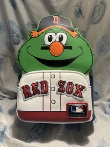 Loungefly MLB Boston Red Sox Wally The Green Monster Mini Backpack, 9"x10"x4.5" - Picture 1 of 4