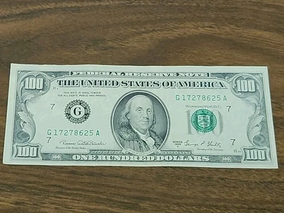 Series 1969C $100 Bill * CHICAGO * G 17278625 A - Image 1 of 4