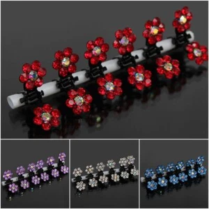 Mini Haarklammern Strass Hochzeit Haarclip Haarkneifer Haarspange Claw 4 Farben - Bild 1 von 10