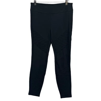 Pantalones acanalados Adrienne Vittadini para mujer negros elásticos talla 6 Foto 1 de 4