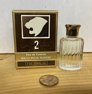 Vintage SIGNORICCI 2 by Nina Ricci for Men 7 ML 1/4 OZ  EDT MINIATURE NEW IN BOX - Picture 1 of 4
