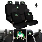 For Subaru New Frog Embroidery Logo Car Seat Covers Headrest Full Set 
