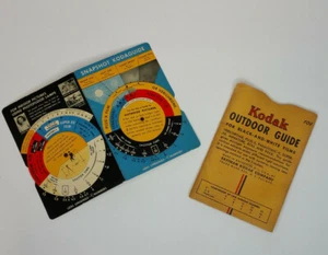 Calculadora de exposición interior y exterior instantánea Kodak Kodaguide con sobre ~ vintage - Imagen 1 de 3