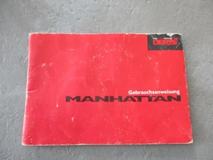 Podręcznik pokładowy Derbi Manhattan 50 Instrukcja obsługi Książka informacyjna - Zdjęcie 1 z 3