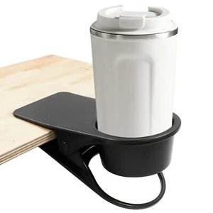 Clip On Desk Cup Holder for Office Chair Table Coffee Water Drink Soda Can - Picture 1 of 5
