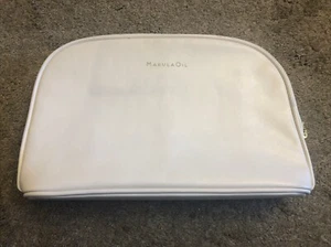 Marula Öl Kunstleder weiß Kosmetik Tragetasche mit Haarmaske Probe - Bild 1 von 7