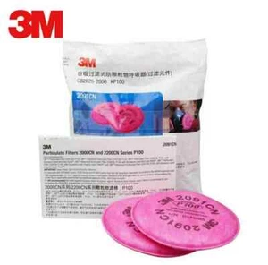 3M 2091CN NIOSH P100 Filters Pack of 2 for Protection Against Harmful Particles - Picture 1 of 3