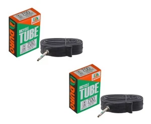 2 (TWO) DURO BICYCLE 700 x 18c/23c/25c TUBE 60MM STANDARD PRESTA/FRENCH VALVE. - Picture 1 of 1