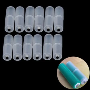 12X AAA zu AA Größe Zelle Batterie Konverter Adapter Halter Fall Switcher - Bild 1 von 1