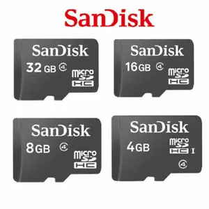 Sandisk 2GB/4GB/8GB/16GB/32GB Micro SD SDSDQ SDHC C4 TF Flash Speicherkarte - Bild 1 von 6