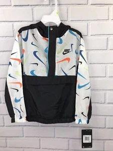 Nike NSW Swooshfetti Anorak All Over Print Windbreaker Jacket Sz 5 - Picture 1 of 7