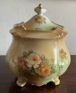 Gorgeous Vintage Porcelain Lidded Biscuit Barrel/jar - Japan - Picture 1 of 10