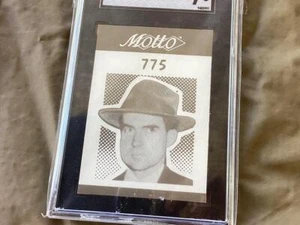 Vintage 1987 Motto Trivia RICHARD M. NIXON # 775 SGC Graded 7 Card Early Dick - Picture 1 of 4