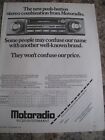 MOTORADIO PUSH-BUTTON STEREO COMBINATION 1978 ADVERT A4 SIZE FILE 20