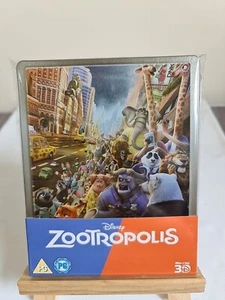 DISNEY ZOOTROPOLIS BLU-RAY 3D + 2D BLU-RAY STEELBOOK, DISPATCH SAME DAY - Picture 1 of 17