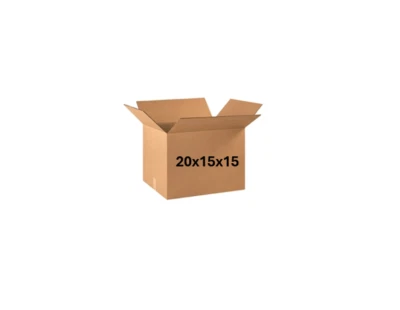 20" x 15" x 15" Corrugated Box - 32 ECT -  SINGLE BOX - LONG - Image 1 of 4
