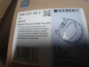 GEBERIT manguito de protección contra incendios, manguito de tubo, escote de tubo 90 63-75 mm - Imagen 1 de 3