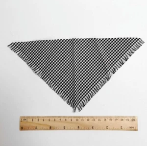 1/6 Scale Black and White Plaid Scarf Triangle Afghan Scarf for 12'' Soldier - Picture 1 of 2