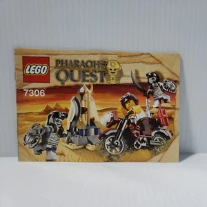 LEGO 7306 PHARAOHS QUEST GOLDEN STAFF GUARDIANS INSTRUCTION BOOKLET MANUAL ONLY - Picture 1 of 2