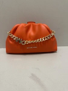 MICHAEL KORS PURSE SMALL CROSSBODY ORANGE BAG CLUTCH SHOULDER HANDBAG MK SATCHEL - Picture 1 of 9