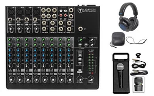 Mackie 1202VLZ4 12-channel Compact Analog Mixer w/4 ONYX Preamps+Headphones+Mic - Picture 1 of 12