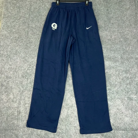 Georgetown Hoyas Mens Pants Medium Nike Navy White Sweatpant NCAA Softball Logo Cover