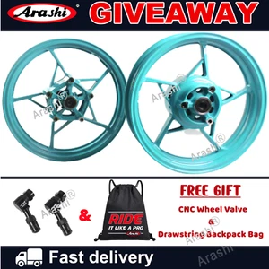 For Kawasaki Ninja 400 EX400 ABS 2018 - 2023 Customize Cyan Front Rear Wheel Rim - Picture 1 of 4