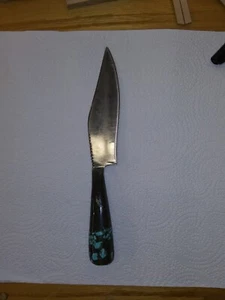 Hand Made Kitchen Knife Risen Handle With Real Torqouse - Picture 1 of 1