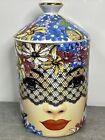 Face and Lace EMPTY Canister Collectible Storage Container Display