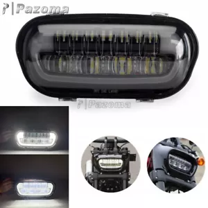 LED Headlight w/ Conversion Mount Extension Bracket For Harley Dyna Fat Bob FXDF - Picture 1 of 10