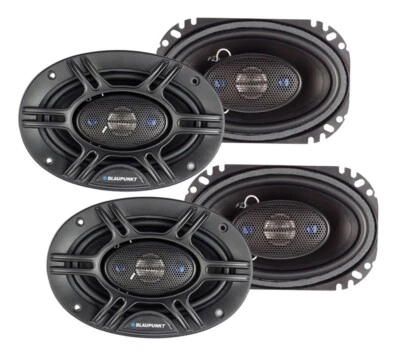 4x Blaupunkt GTX406 4x6-Inch 480W Peak Power 4-Way Coaxial Car Audio Speakers - Image 1 of 3