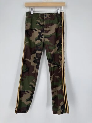 Polo Ralph Lauren Juvenil Adolescente Camuflaje Azul Amarillo Esmoquin Rayas Pantalones Rectos Talla 14 Foto 1 de 4