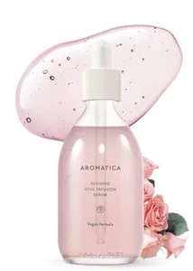 AROMATICA Reviving Rose Infusion Serum 3.38oz / 100ml /Vegan, Anti-aging - Picture 1 of 7