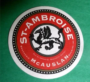 St Ambroise - Brasserie McAuslan Brewing-  Montreal QC Coaster / Beer Mat - Picture 1 of 3