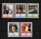 1986 Fiji QEII 60th Birthday Stamps SG 714/18 Set of 5 MUH