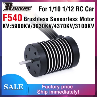 Rocket F540 bürstenloser Motor 5900KV 3930KV 4370KV 3100KV für 1/10 1/12 RC Auto - Bild 1 von 4