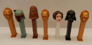 Pez Candy Dispenser Lot - Star Wars Princess Leie 3CPO Boba Fett Darth Vader - Picture 1 of 2