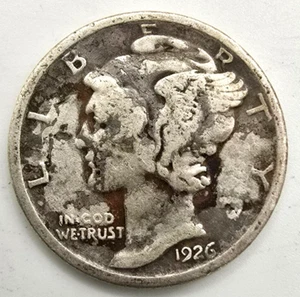1926 P Mercury Dime G/VG You Grade it! 90% Silver Type Coin Free ship! - Picture 1 of 4