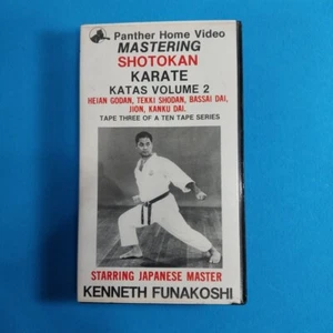 Mastering Shotokan Karate KATAS  Vol 2 VHS Tape Panther Prod.  Kenneth Funakoshi - Picture 1 of 3