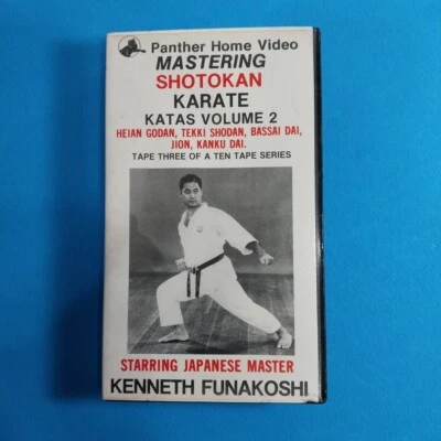 Mastering Shotokan Karate KATAS  Vol 2 VHS Tape Panther Prod.  Kenneth Funakoshi - Image 1 of 3