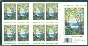 US 4165 41c TIFFANY booklet of 20 P# 1111 ISSUED AUG.9-2007 MNH MISSING 1 - Picture 1 of 2