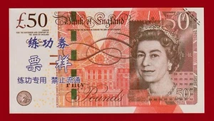🔴REPLIKA🔴 BRITAIN 50 Pounds 🔴 CHINESE TRAINING 🔴REPRODUKTION🔴 LOT 10 PCS - Picture 1 of 4