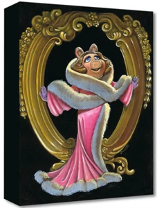 Glam Miss Piggy Bob Doucette Treasure On Canvas Disney Fine Art - Picture 1 of 1